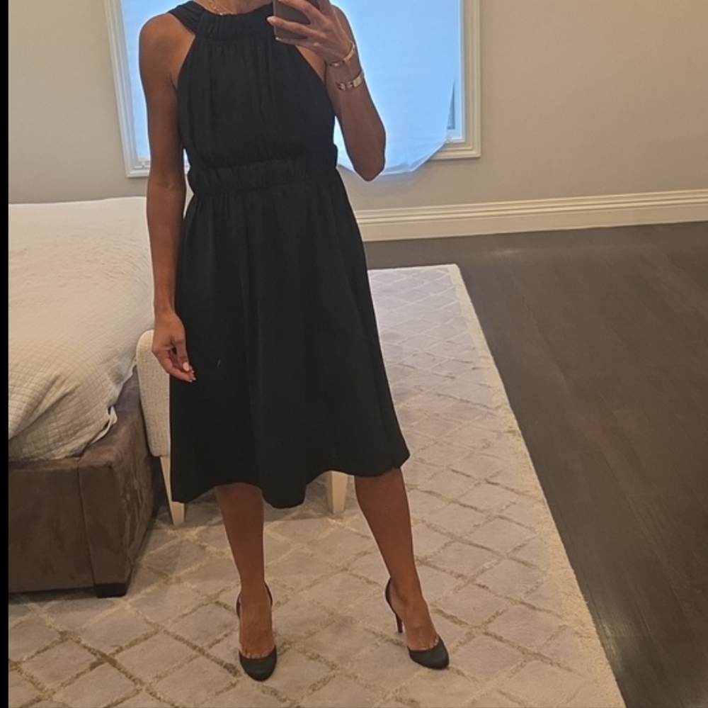 WOMEN'S ZARA LITTLE BLACK COCKTAIL DRESS LOW BACK Sz SMALL $150